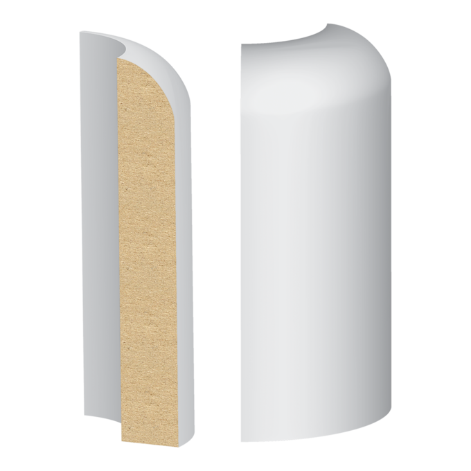 9/16" x 3-1/2" Primed Base Corner Block (307MULW)