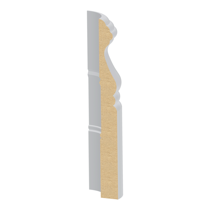 9/16" x 5-1/4" Primed Base Corner Block (318MUL-5W)