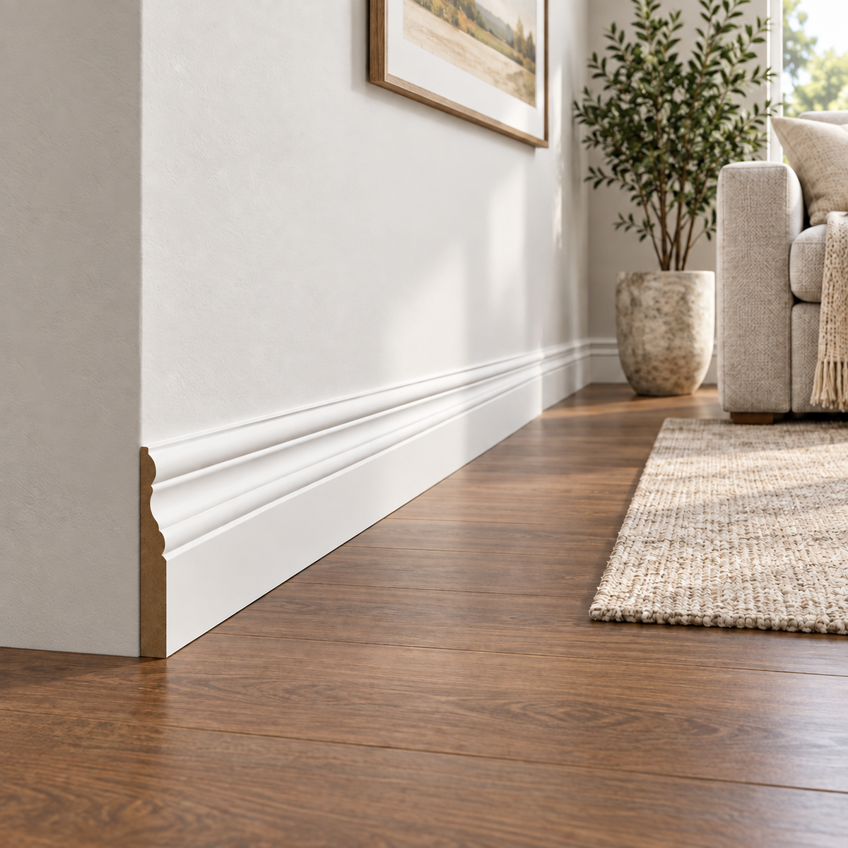 9/16" x 4-1/2" x 16 FT MDF Baseboard (327MUL-4)
