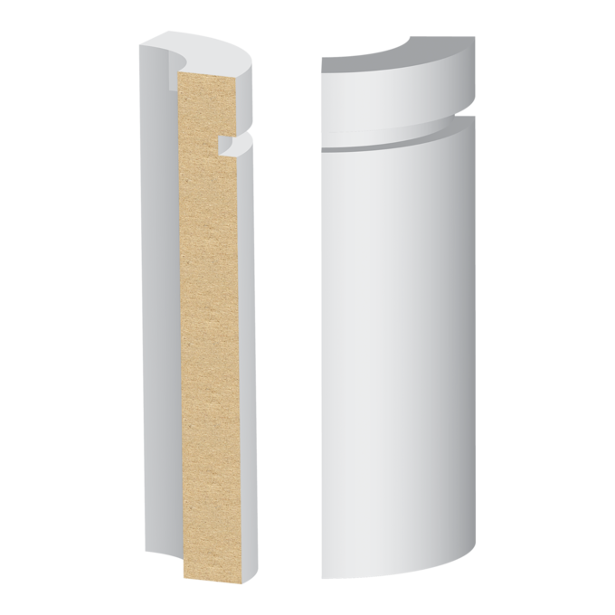 9/16" x 4-1/2" Primed Base Corner Block (392MUL-4W)