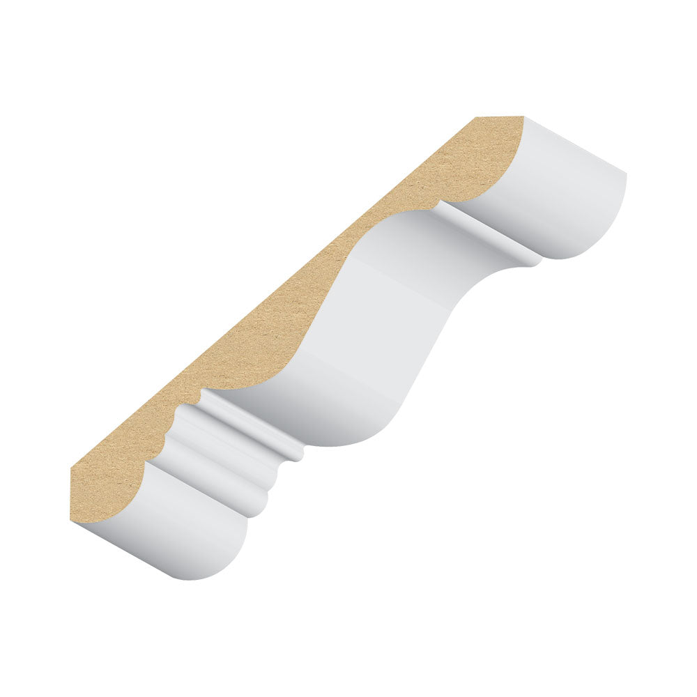 410MUL-6 MDF Crown Moulding 6" x 16 ft Primed MDF Crown Moulding