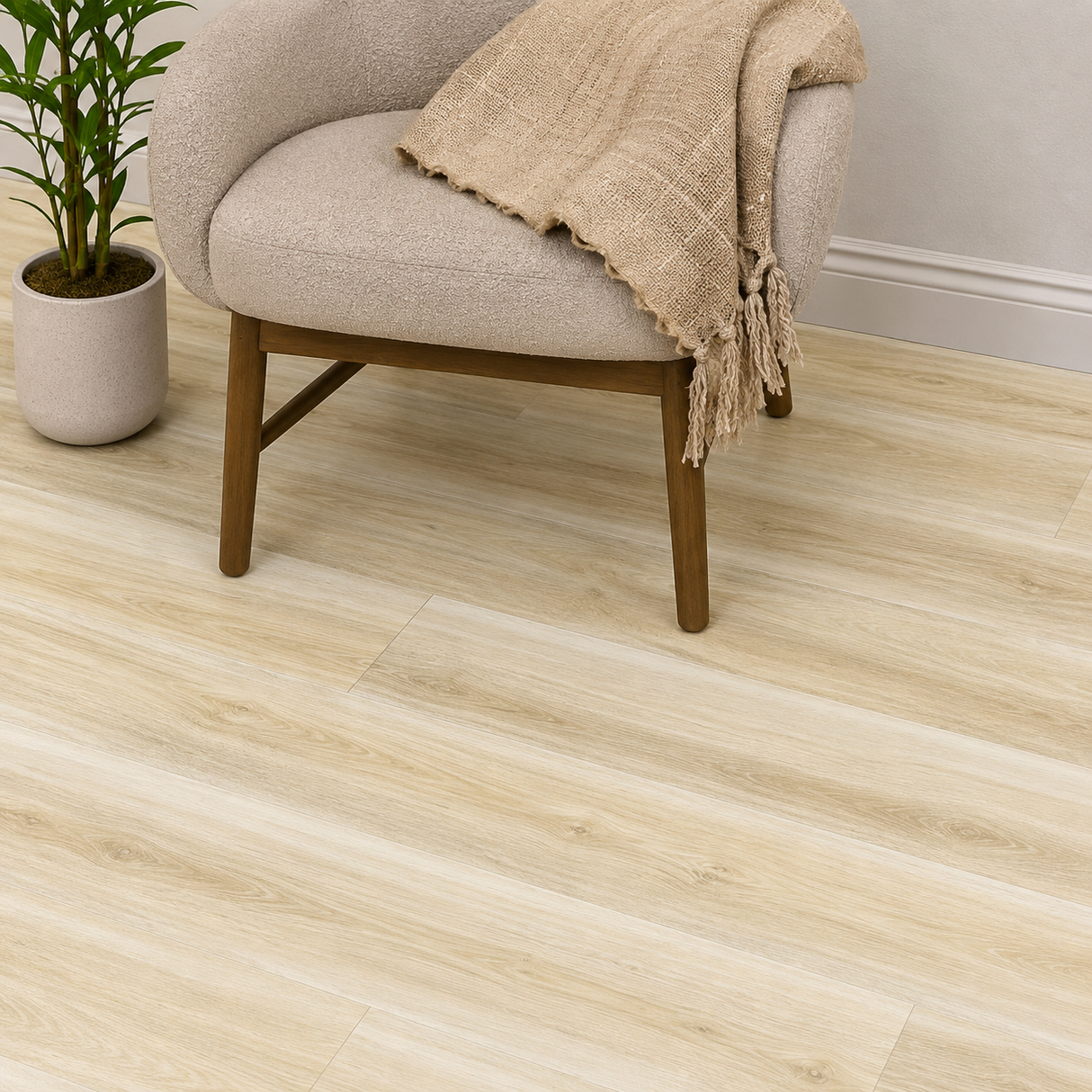 Floorlot MALIBU 6.5mm 22 MIL Luxury Vinyl Plank Flooring w/Pad (Lighthouse XL™ Collection)