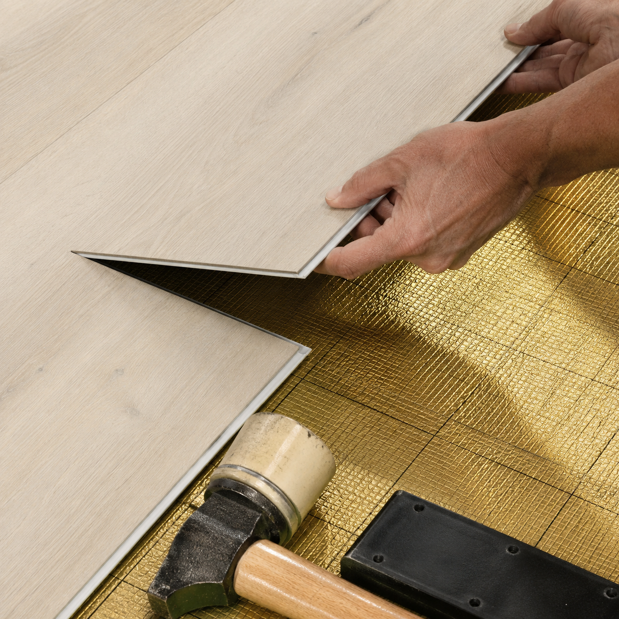 Floorlot CHALET 8mm 22 MIL Luxury Vinyl Plank Flooring w/Pad (Elevation+™ Collection)