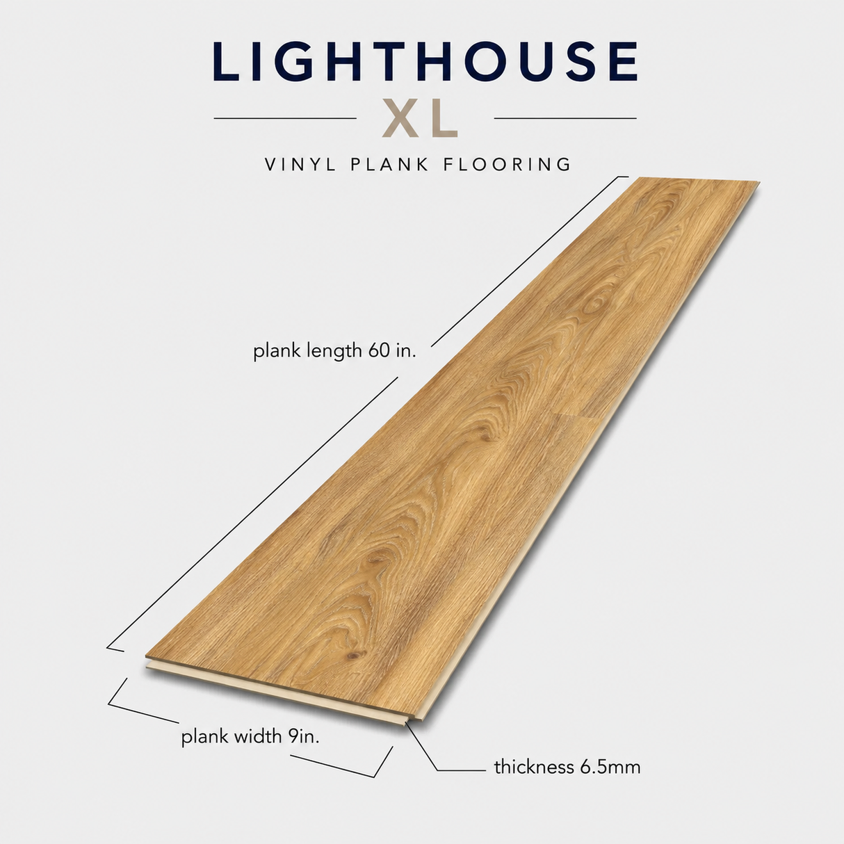 Floorlot DUCHESS 6.5mm 22 MIL Luxury Vinyl Plank Flooring w/Pad (Lighthouse XL™ Collection)