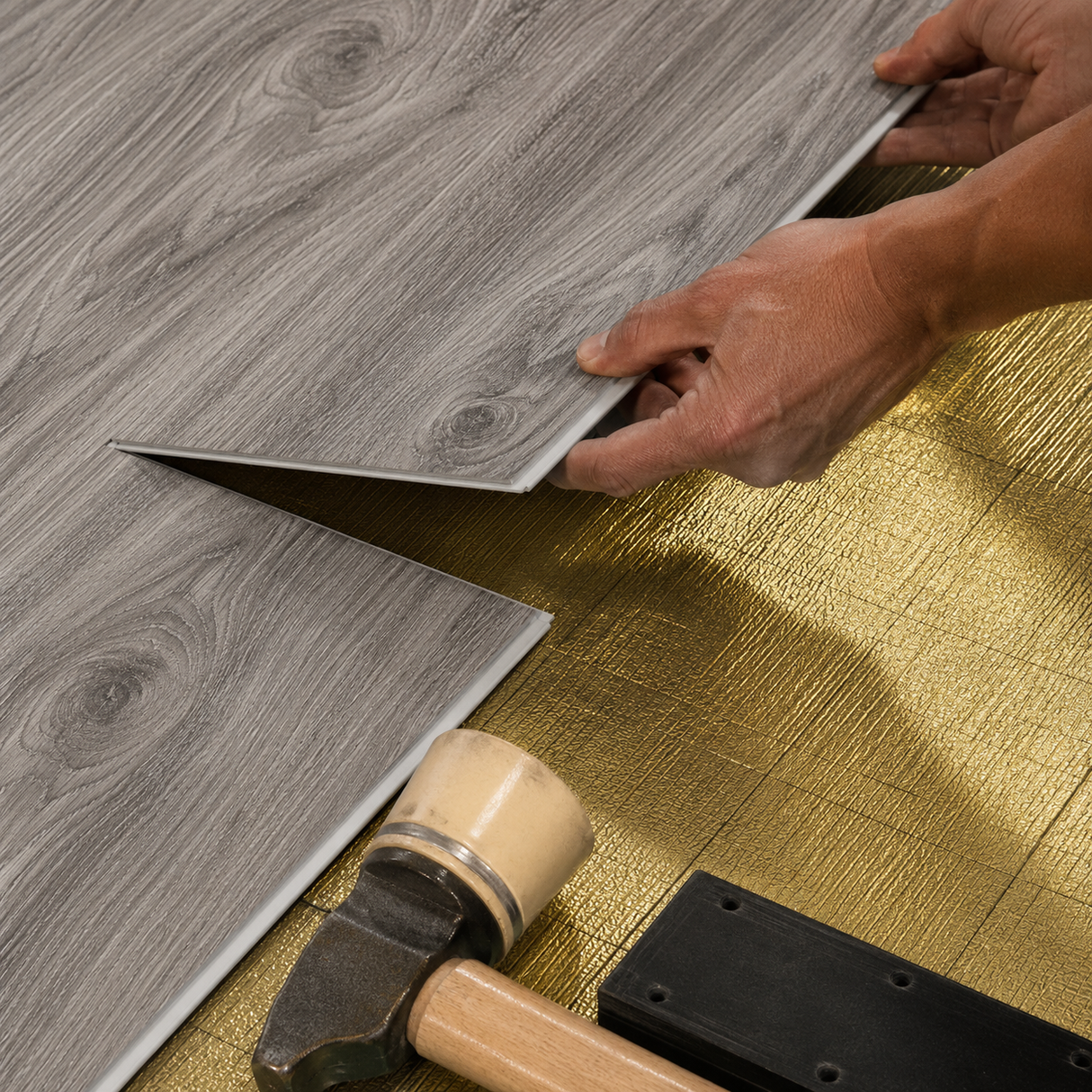 Floorlot OXFORD 6.5mm 22 MIL Luxury Vinyl Plank Flooring w/Pad (Lighthouse XL™ Collection)