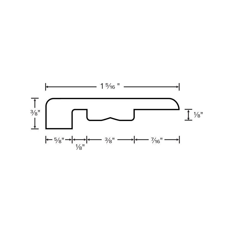 Floorlot End Cap Molding (Lighthouse XL Collection)