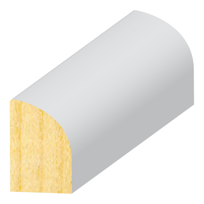 MDF Base Shoe 1/2" x 3/4" (16 Feet Per Piece) FJBS24