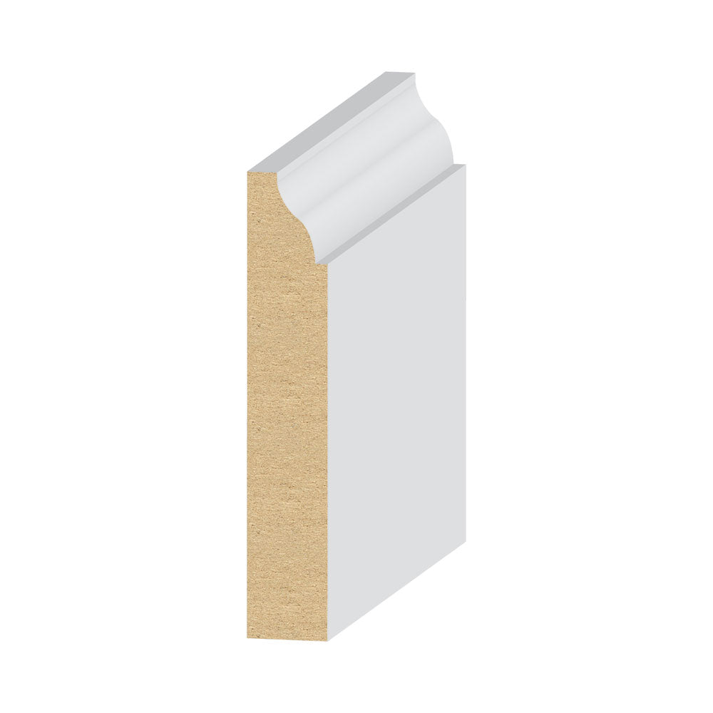 MDF Baseboard 9/16" x 3-1/4" (16 Feet Per Piece) MDFBS25