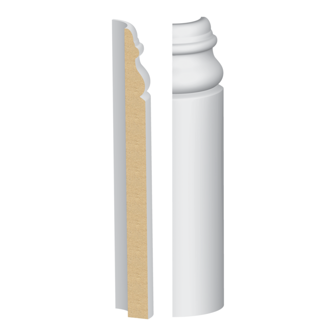9/16" x 8" Primed Base Corner Block (331MULW)