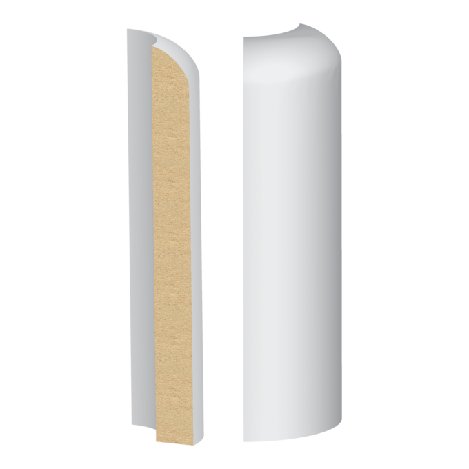 9/16" x 5-1/2" Primed Base Corner Block (354MULW)