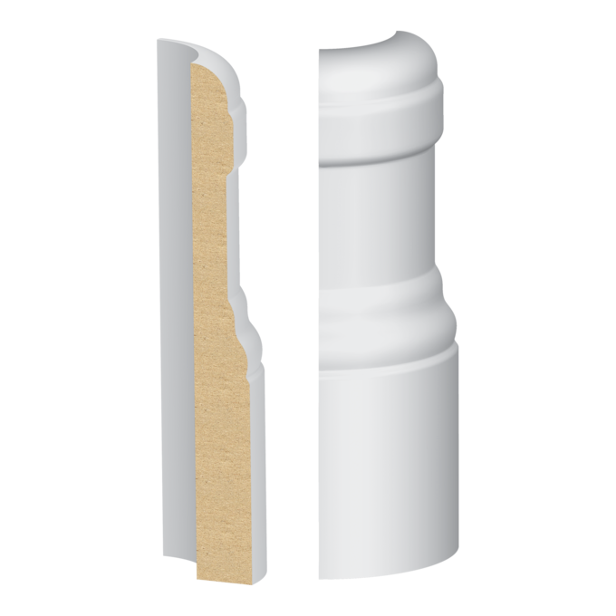9/16" x 5-1/4" Primed Base Corner Block (362MUL-5W)