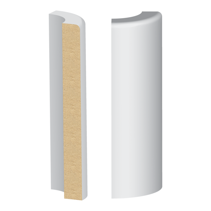 1/2" x 4-1/2" Primed Base Corner Block (387MUL-4W)
