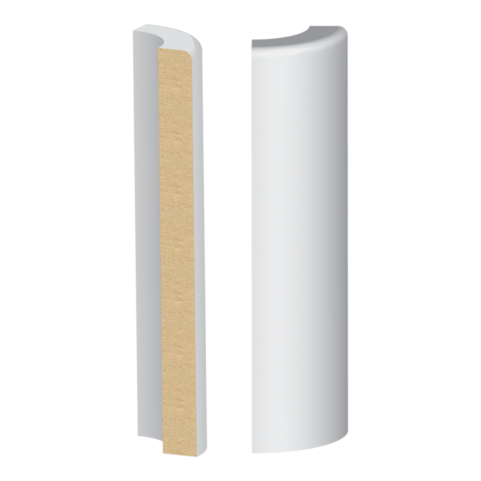 1/2" x 5-1/2" Primed Base Corner Block (387MUL-5W)