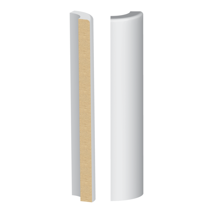 1/2" x 7-1/4" Primed Base Corner Block (387MUL-7W)