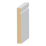 Pro Pack 9/16 in. x 4-1/2 in. x 94 in. Primed MDF Baseboard Moulding (8-Pack − 62.5 Total Linear Feet) 392MUL