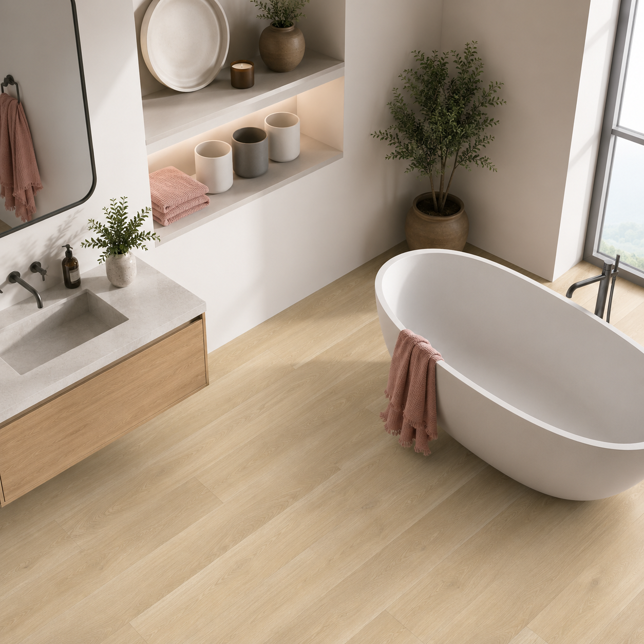 Floorlot HONEYSUCKLE 8mm 22 MIL Luxury Vinyl Plank Flooring w/Pad (Elevation+™ Collection)