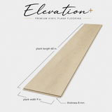 Floorlot CHAMPAGNE 8mm 22 MIL Luxury Vinyl Plank Flooring w/Pad (Elevation+™ Collection)