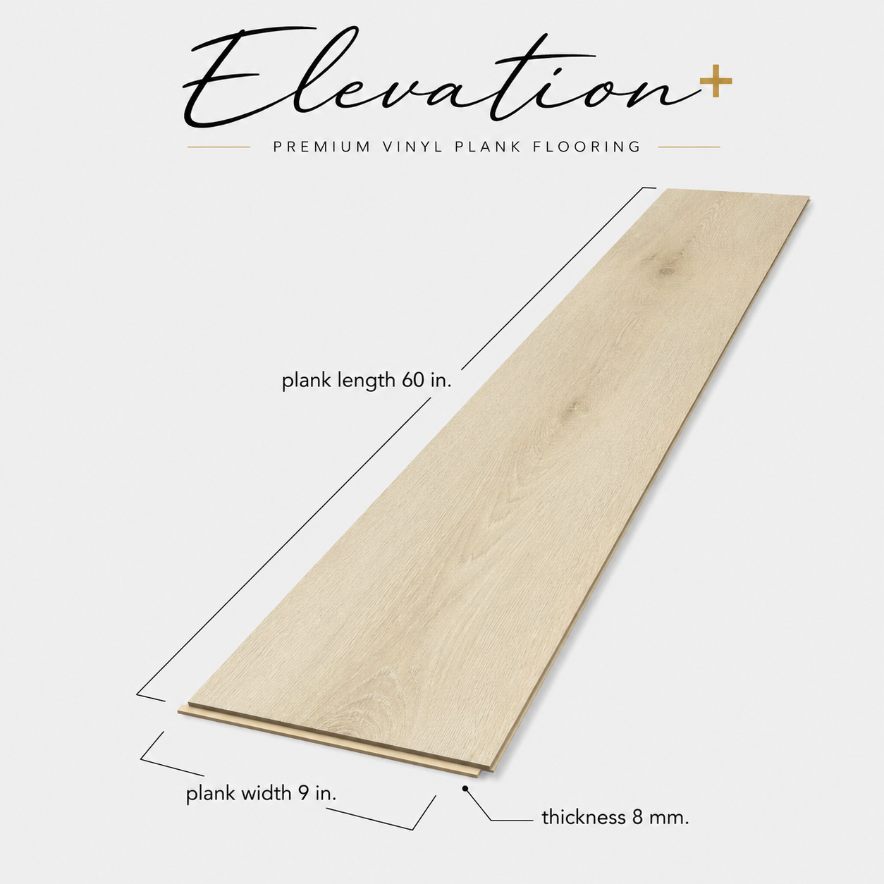 Floorlot ASHWOOD 8mm 22 MIL Luxury Vinyl Plank Flooring w/Pad (Elevation+™ Collection)