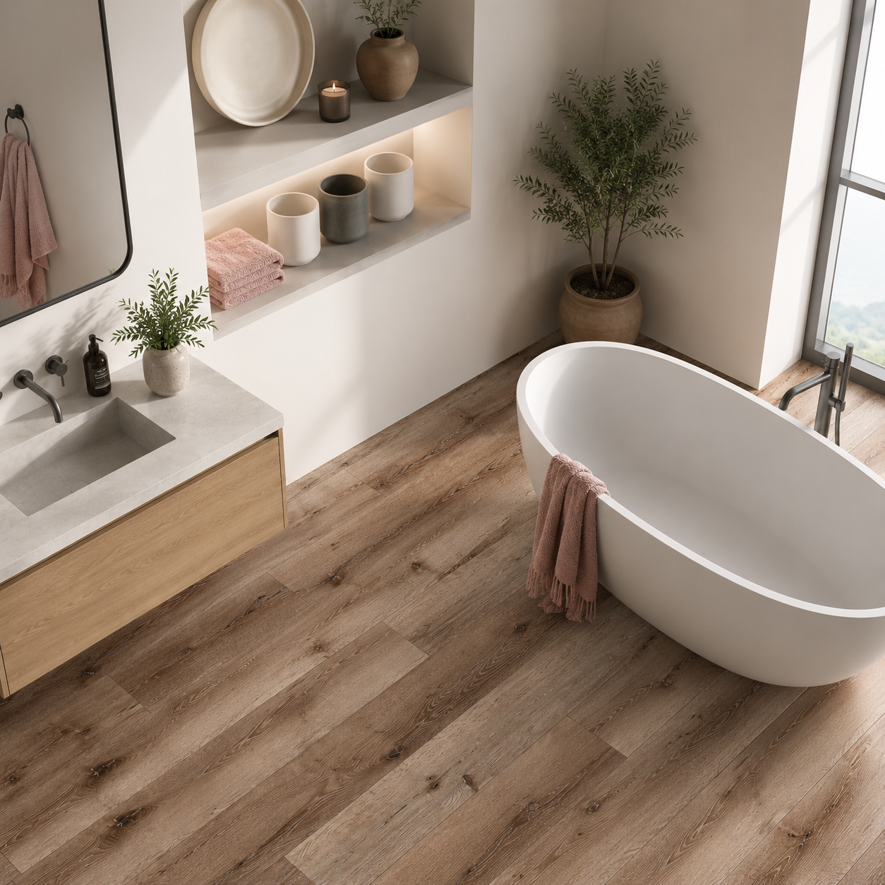 Floorlot RUGBY 8mm 22 MIL Luxury Vinyl Plank Flooring w/Pad (Elevation+™ Collection)