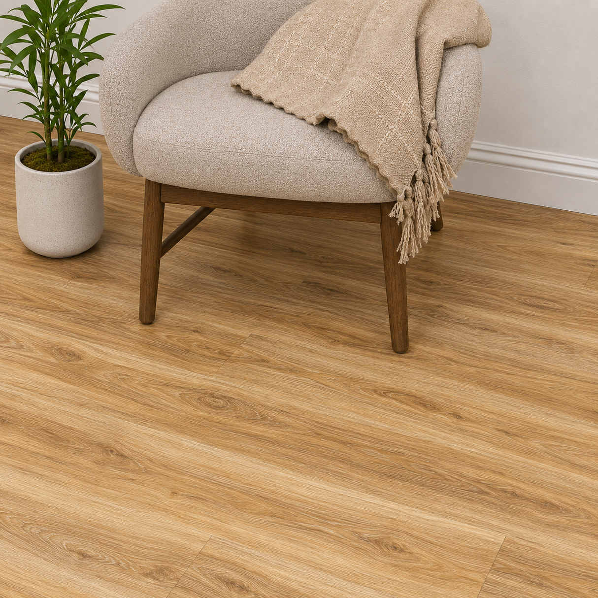 Floorlot DUCHESS 6.5mm 22 MIL Luxury Vinyl Plank Flooring w/Pad (Lighthouse XL™ Collection)