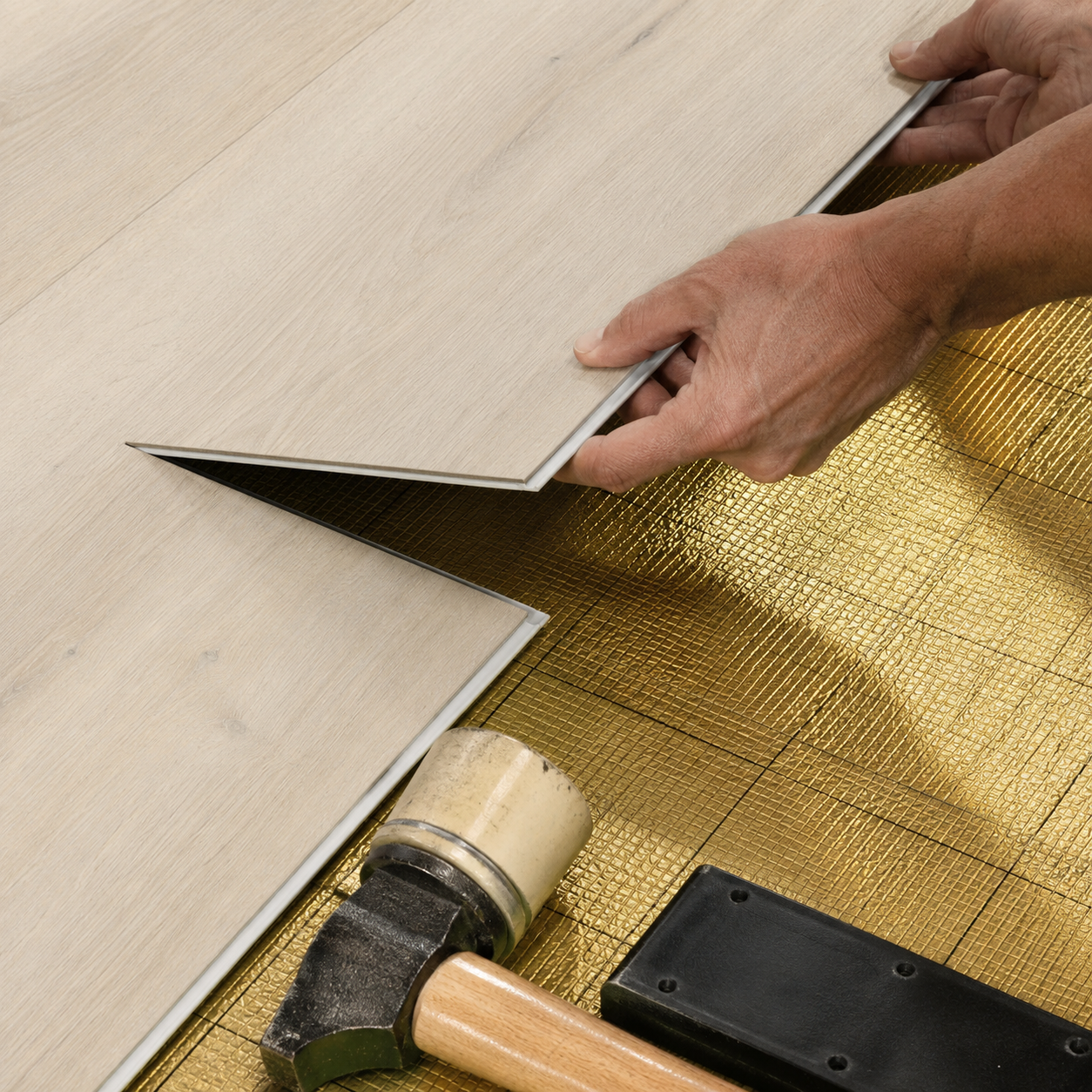 Floorlot CHALET 8mm 22 MIL Luxury Vinyl Plank Flooring w/Pad (Elevation+™ Collection)