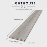 Floorlot GENTRY 6.5mm 22 MIL Luxury Vinyl Plank Flooring w/Pad (Lighthouse XL™ Collection)