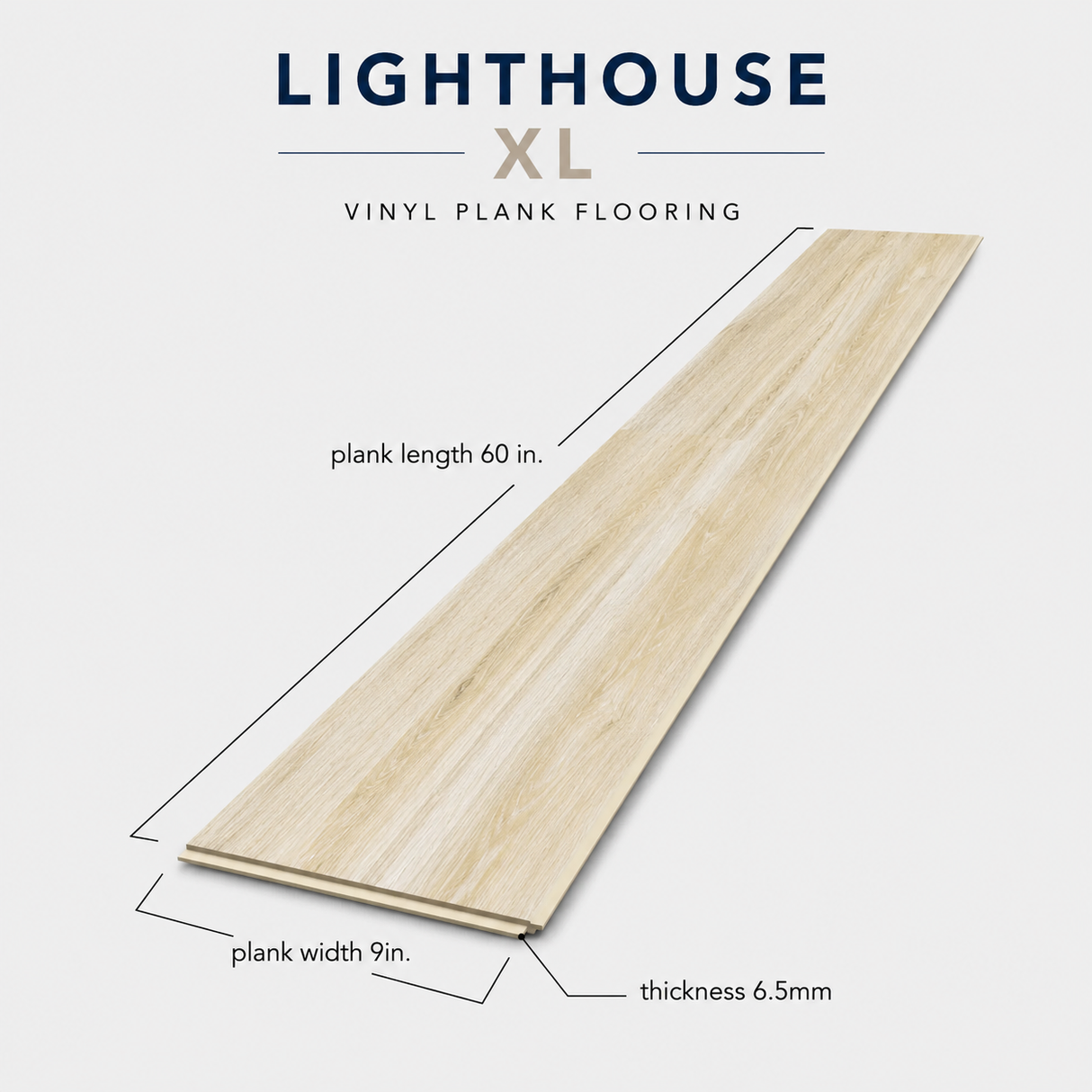 Floorlot MALIBU 6.5mm 22 MIL Luxury Vinyl Plank Flooring w/Pad (Lighthouse XL™ Collection)