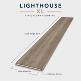Floorlot FOX & HOUND 6.5mm 22 MIL Luxury Vinyl Plank Flooring w/Pad (Lighthouse XL™ Collection)
