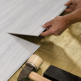 Floorlot OYSTER 6.5mm 22 MIL Luxury Vinyl Plank Flooring w/Pad (Lighthouse XL™ Collection)