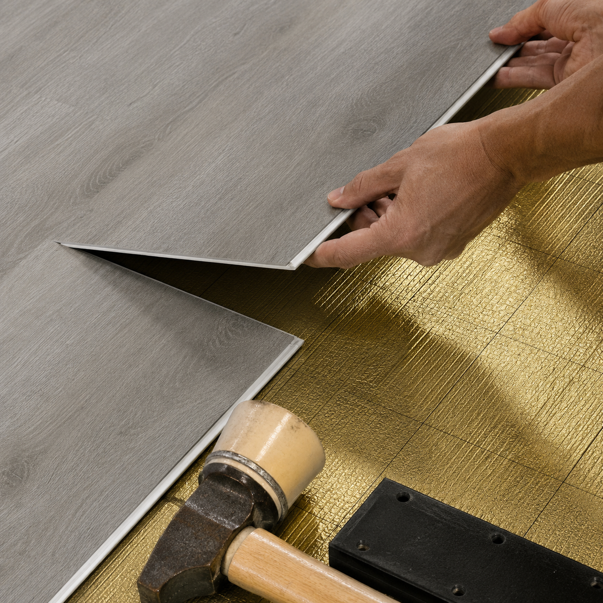 Floorlot GENTRY 6.5mm 22 MIL Luxury Vinyl Plank Flooring w/Pad (Lighthouse XL™ Collection)