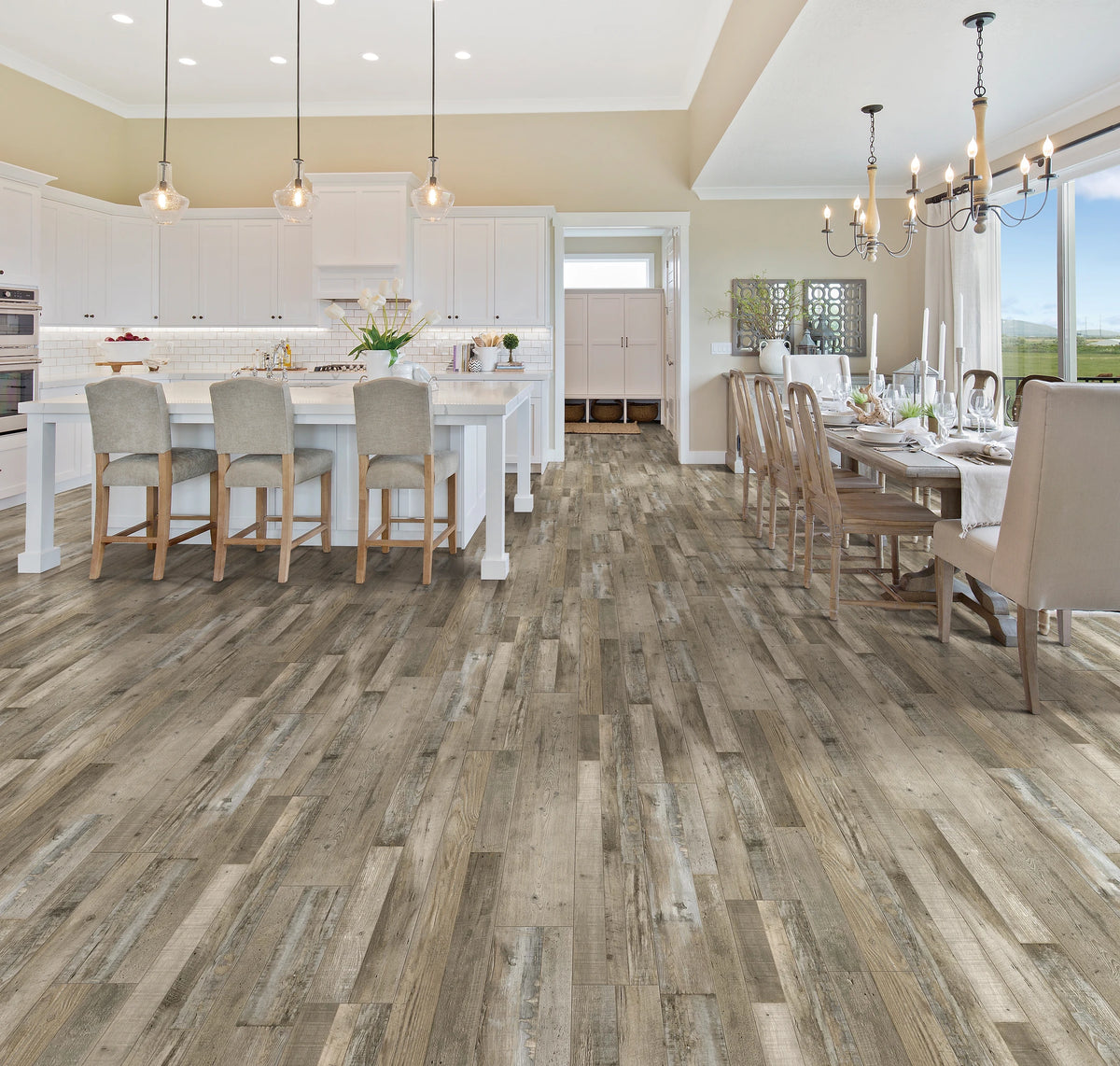 Floorlot DRIFTWOOD 6.5mm 22 MIL Luxury Vinyl Plank Flooring w/Pad