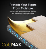 Floorlot® GoldMax Premium Underlayment for Laminate and Engineered Floors (3mm, 200sqft)