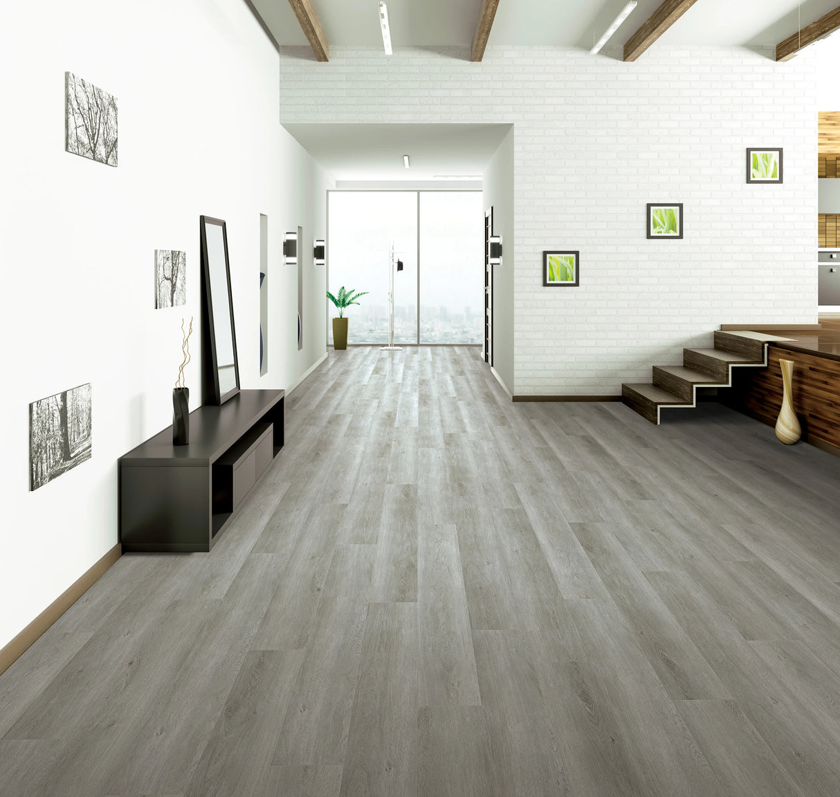 Floorlot GENTRY 6.5mm 22 MIL Luxury Vinyl Plank Flooring w/Pad (Lighthouse XL™ Collection)