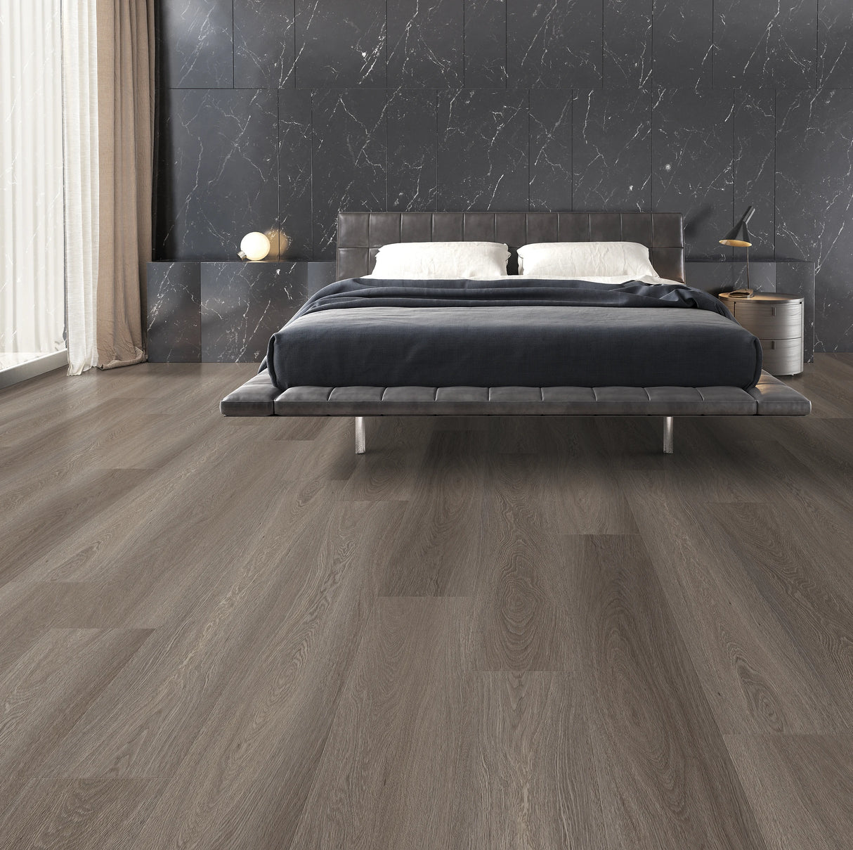 Floorlot LONDON FOG 8mm 22 MIL Luxury Vinyl Plank Flooring w/Pad (Elevation+™ Collection)